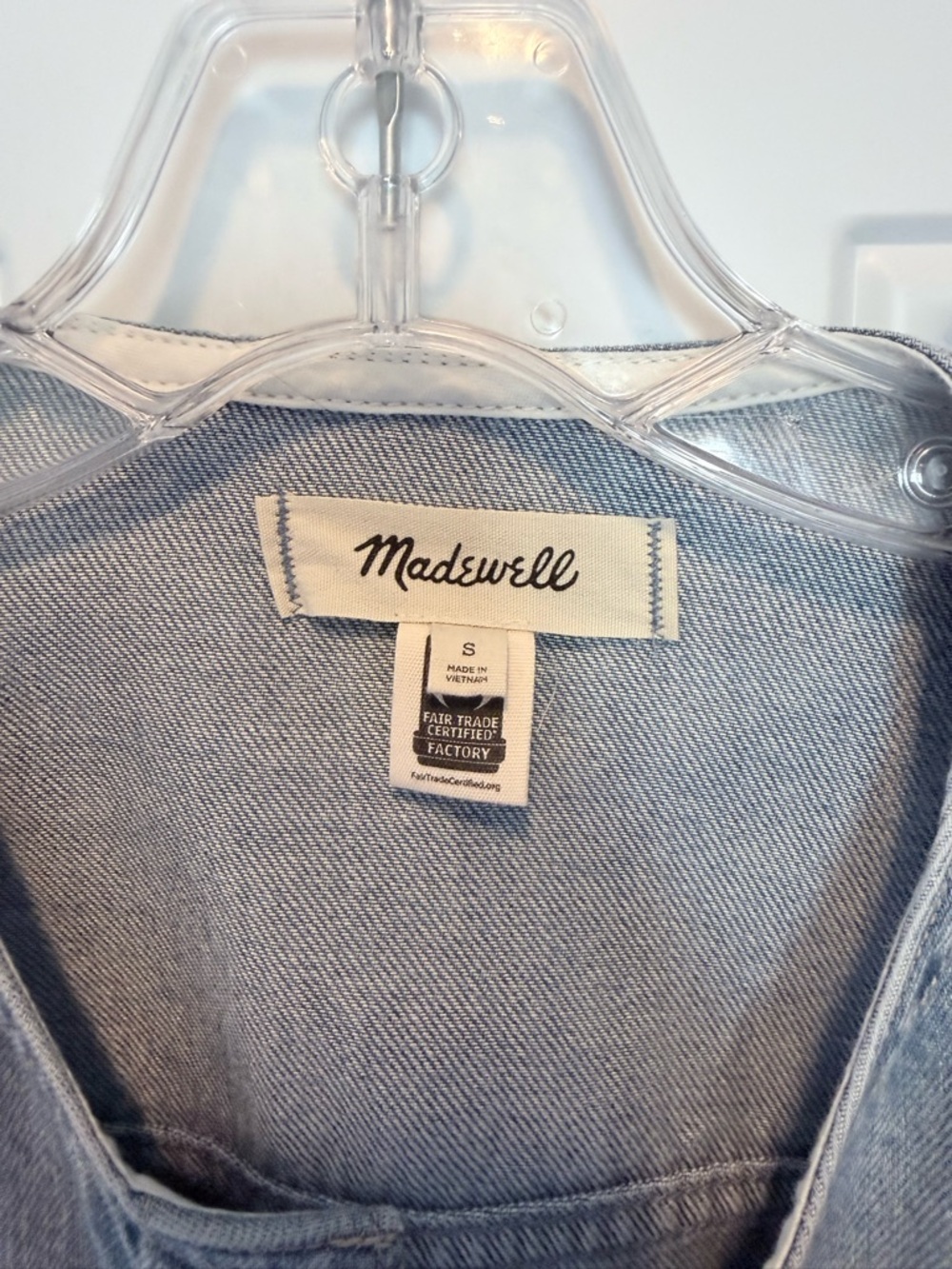 Madewell Cinched Lady Jacket in Ashbury Wash: Airy Denim- NWOT denim jacket - Picture 5 of 6